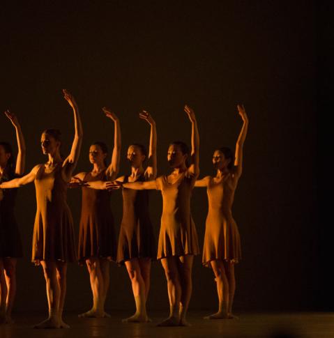 Staatsballett Berlin, sechs Ballerinas und ihre Schatten